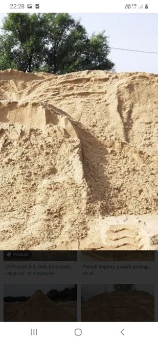 Sprzedam piach i zwir polecam transport