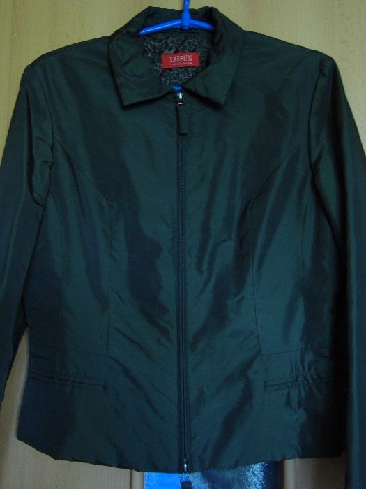 Cienka,damska,oliwkowa kurtka, rozmiar 38