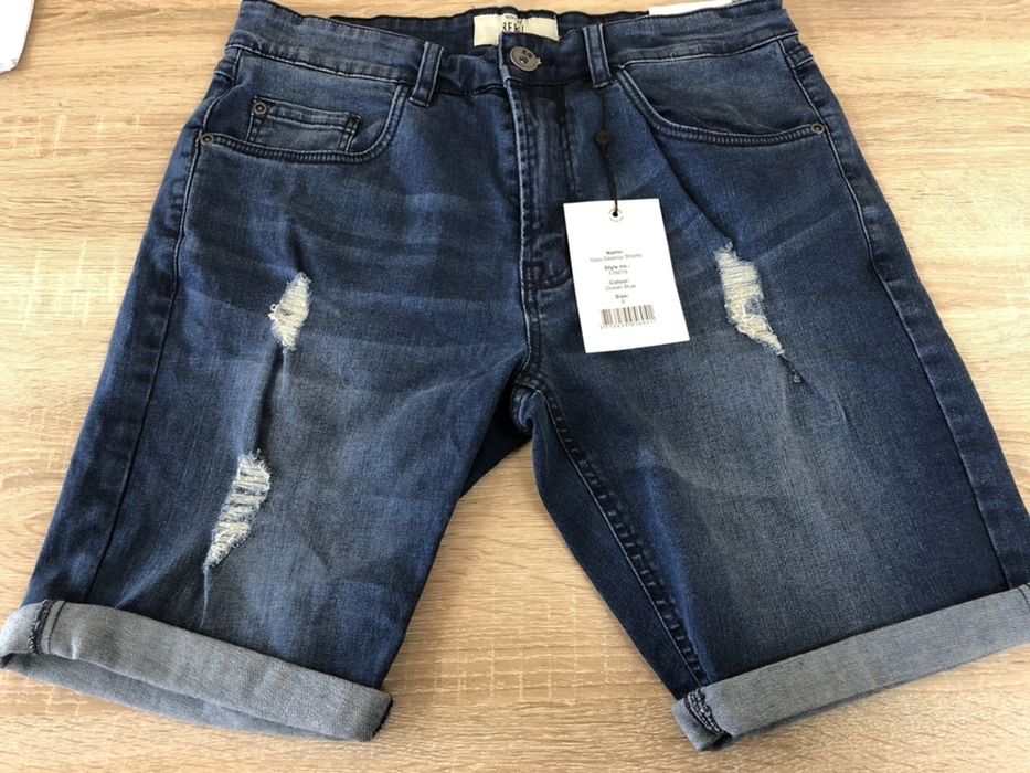 Мужские рваные Джинсовые Шорты Rebel S шорти джисові