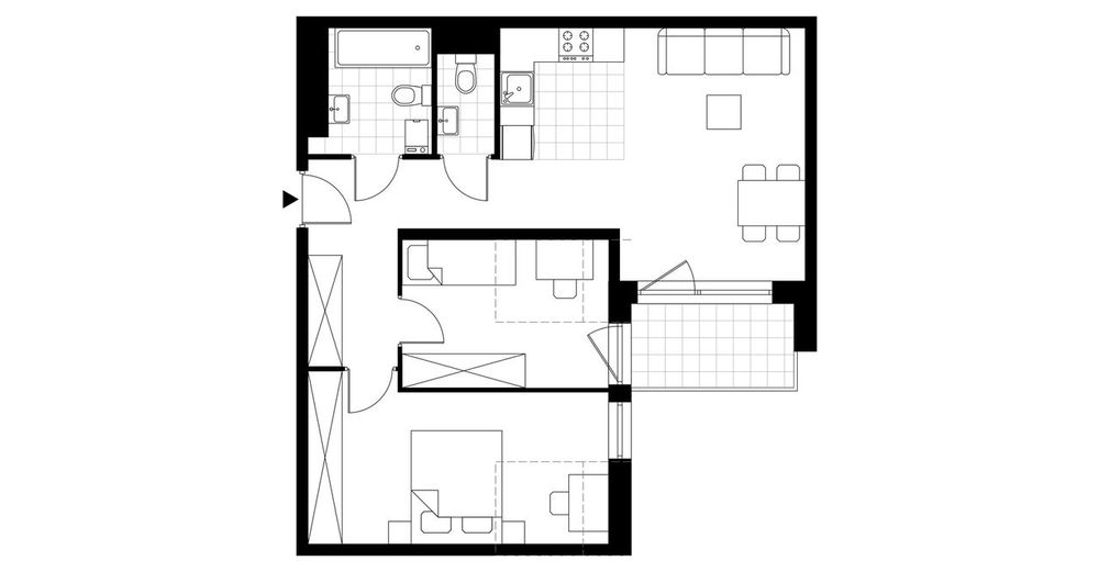 3-pokojowe mieszkanie 60 m² + balkon - Widok 4