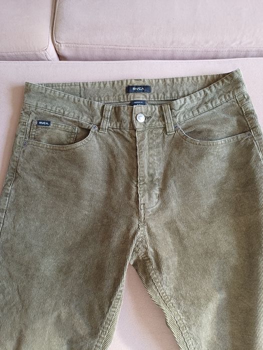 Calças RVCA de bombazine caquis - N⁰ 31