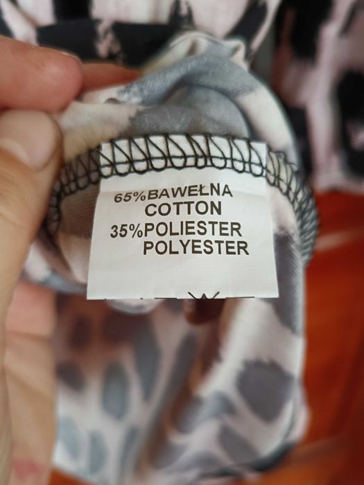 Bluzka panterka rękaw 3/4