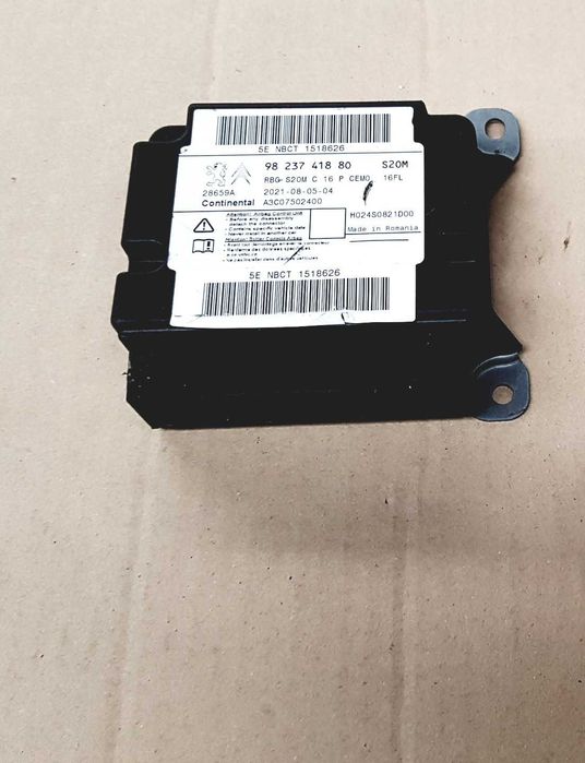 PEUGEOT CITROEN Sensor Sterownik Moduł Poduszek 982​374​188​0 Nowe OE