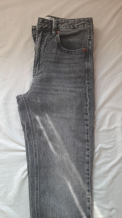 Calças de Ganga Cinzentas Stradivarius 36