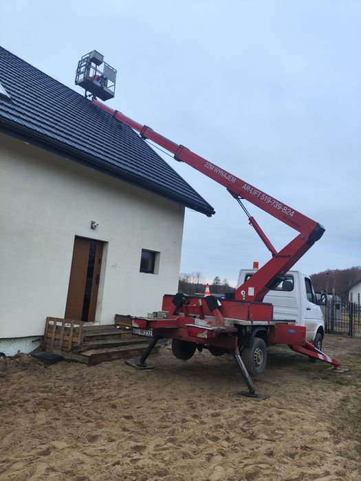 Usługi , wynajem podnośnik koszowy , zwyżka 22m