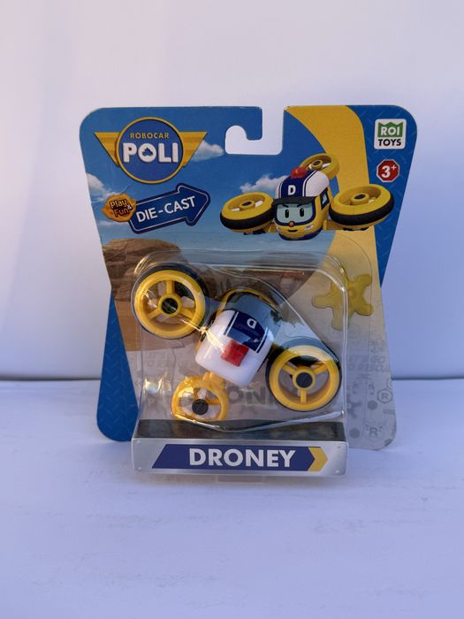 Металева машинка Poli Полі Робокар Хеллі Спукі Сенді Макс
