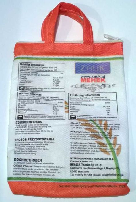 Woreczek worek jutowy pomarańczowy torebka zamekbłyskawiczny 1,5L BOHO