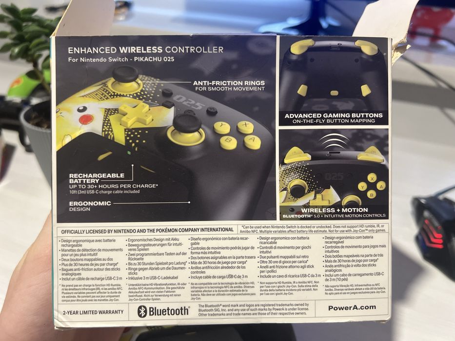 Геймпад PowerA Pikachu (Nintendo Switch / ПК)
