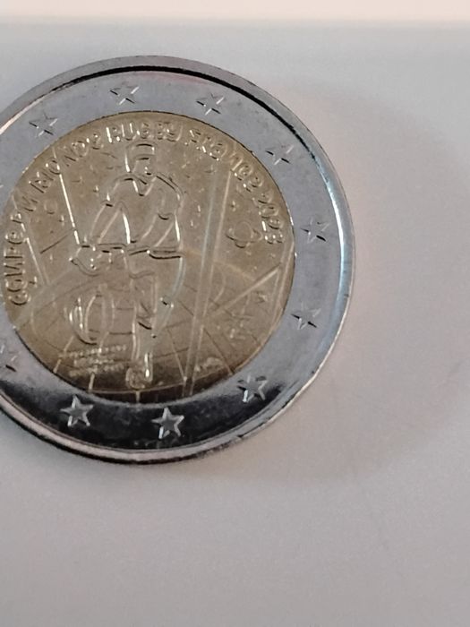 Moeda 2 euros, campeonato mundo rudby