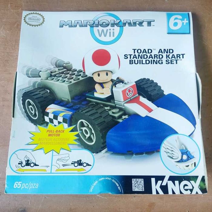 K'nex MarioKart Wii Toad And Standard Kart Building Set Nintendo License Product