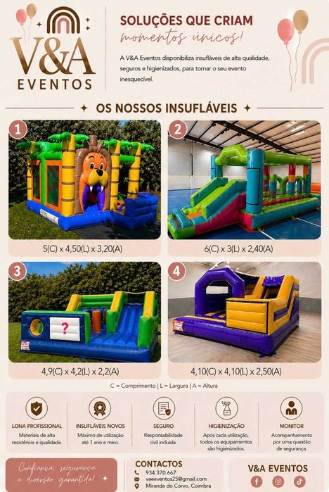 Aluguer de Insufláveis (V&A Eventos)