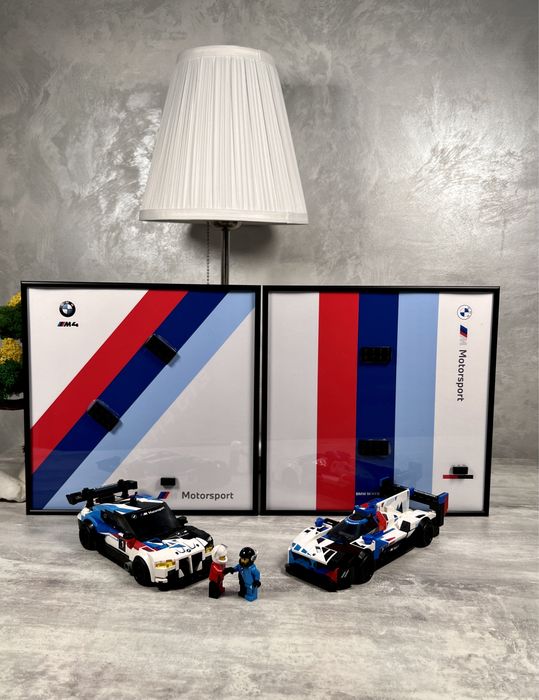 2 Рамки для Lego speed champions BMW M4 GT3 і BMW M Hybrid V8 76922