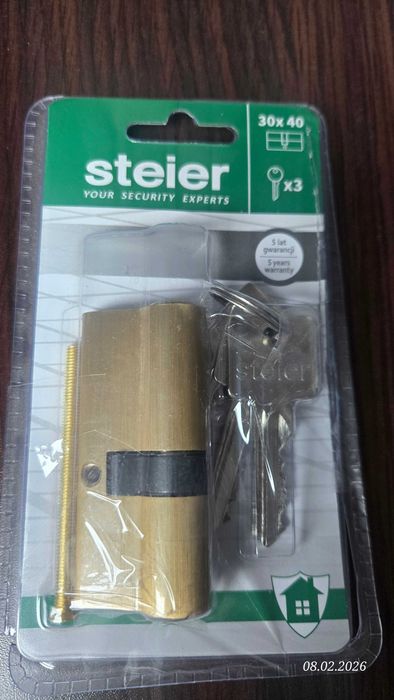 Wkładka do zamka 30x40 Steier + 3 klucze lub Gerda 2 klucze