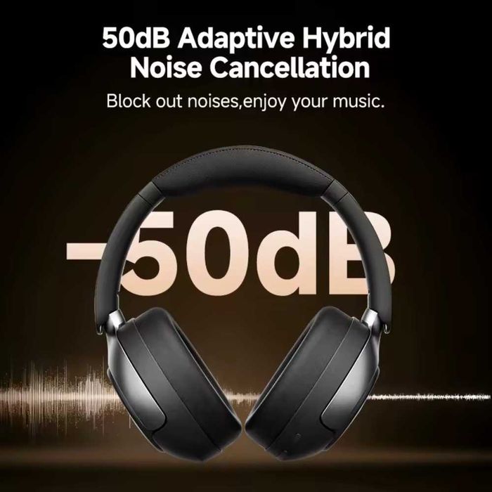 Навушники QCY H3 Pro Hi-Res LDAC ANC 50dB Noise Canceling BT5.4 White/Blue