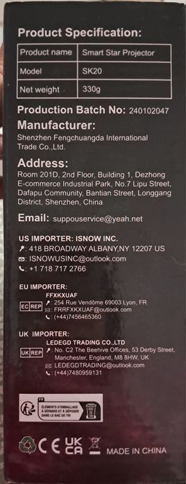 Projektor Smart Star, Projektor Galaxy Do Sypialni, Inteligentna Aplik