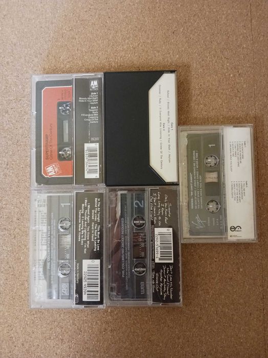 Cassetes, Supertramp, Genesis, Phill Collins