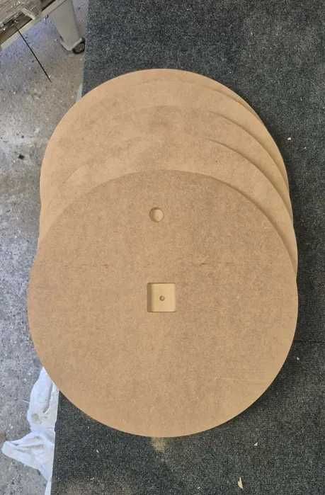 Baza zegar 40cm mdf żywica frezowanie cnc