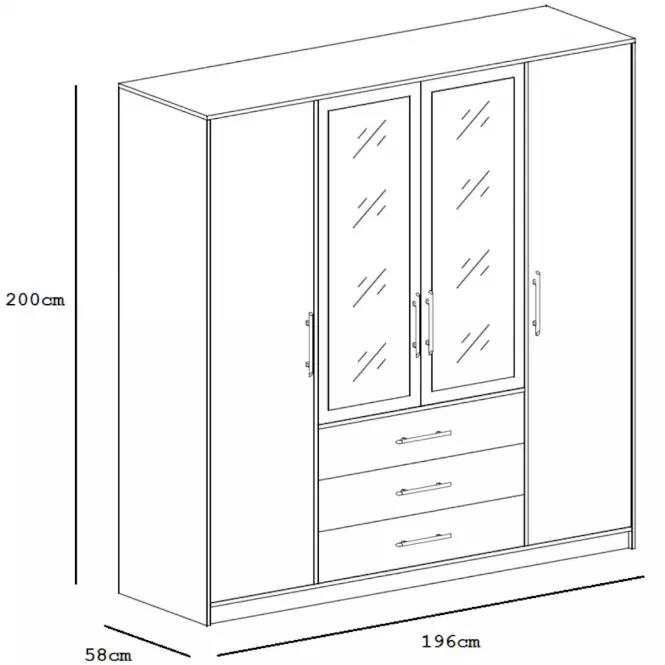 SZAFA / Garderoba / BALI D4 LUX / Okazja / Montaż / Transport