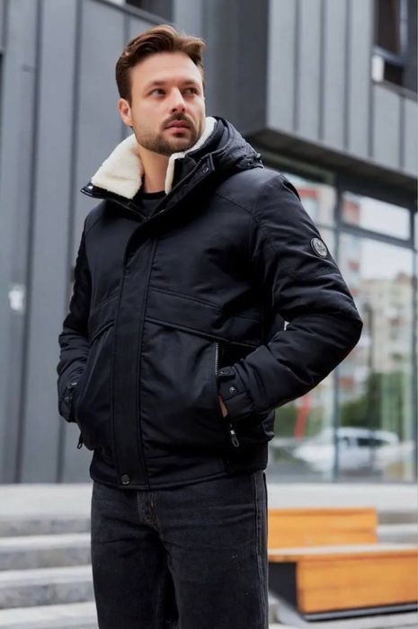 Бомбер зимний Black Vinyl