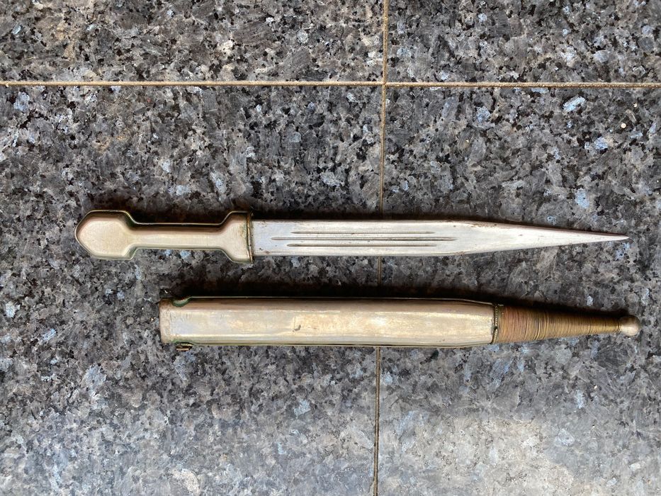 Punhal RÚSSIA ORIGINAL espada adaga kindjal 54 cm Séc XIX Geórgia