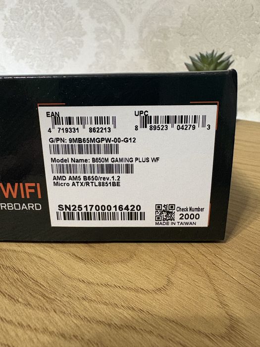 Комплект DDR5 8+8 6000 Team group +Gygabite B650M Gaming plus wifi AM5