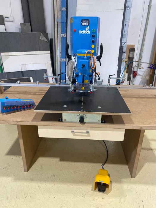 Wiertarka meblarska Hettich BlueMax Mini Modular Plus – komplet.