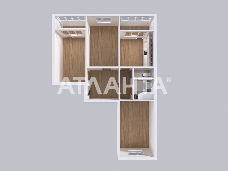 Трикімнатна квартира метро Позняки держ програми