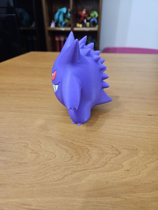 Figura Gengar 3D Multicor em PLA -  Alta Qualidade