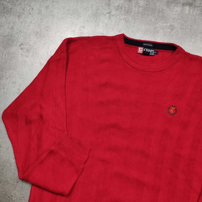 MĘSKI PREMIUM Elegancki Retro Sweter Pleciony Ralph Lauren Chaps Classic