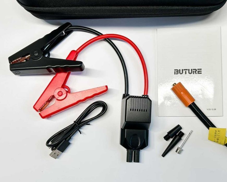 Powerbank Urządzenie rozruchowe BUTURE 2500A Jump Starter Kompresor