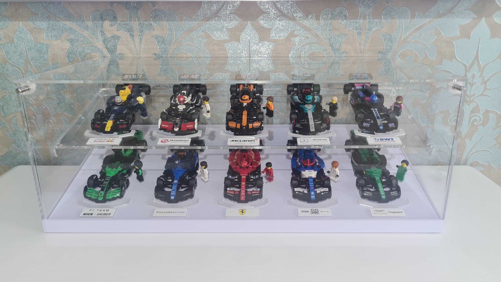 F1 Grand Prix 2010 全セット Прозорий бокс/вітрина для конструкторів LEGO Speed Champions F1: 7