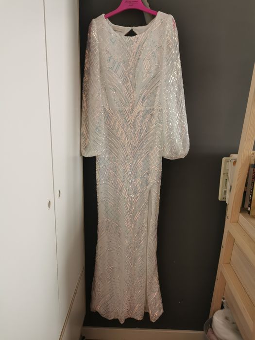 Suknia okazjonalna M biała ślubna ślub cywilny