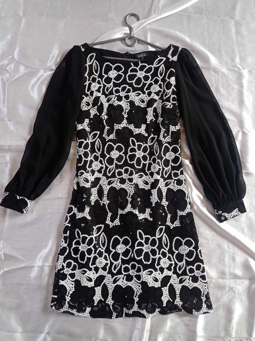 USCO Sukienka wieczorowa cekiny połysk Andrzejki Sylwester 38