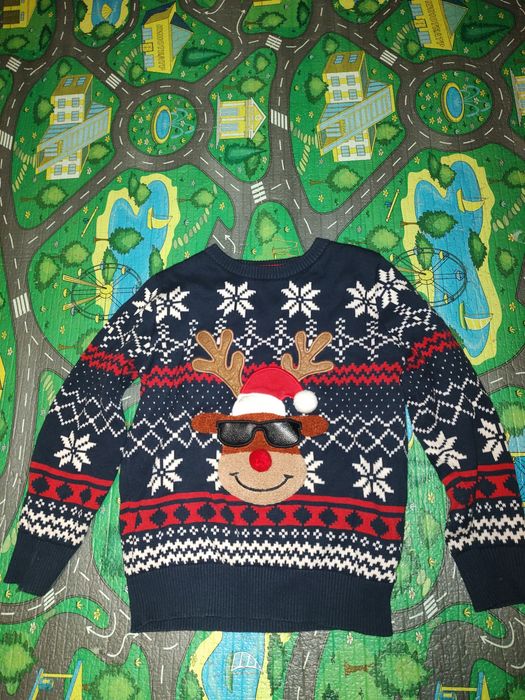 Новорічний светр, теплий світер, дитячий світер