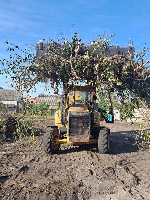 Спил деревьев. Спил дерев. Расчистка участков. Культивация огорода.