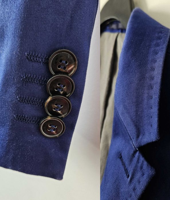 Chabrowy granatowy garnitur BYTOM