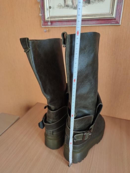 Сапоги кожаные р.37