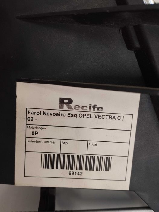 Farol de nevoeiro novo Opel Vectra C
