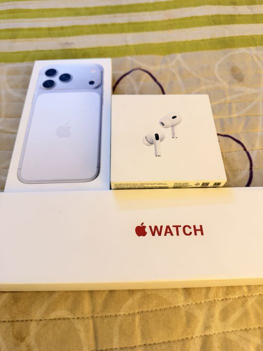 Conjunto  17 pro max 512GB com. Airpods pro 2 UsB-C e apple watch 45mm S8
