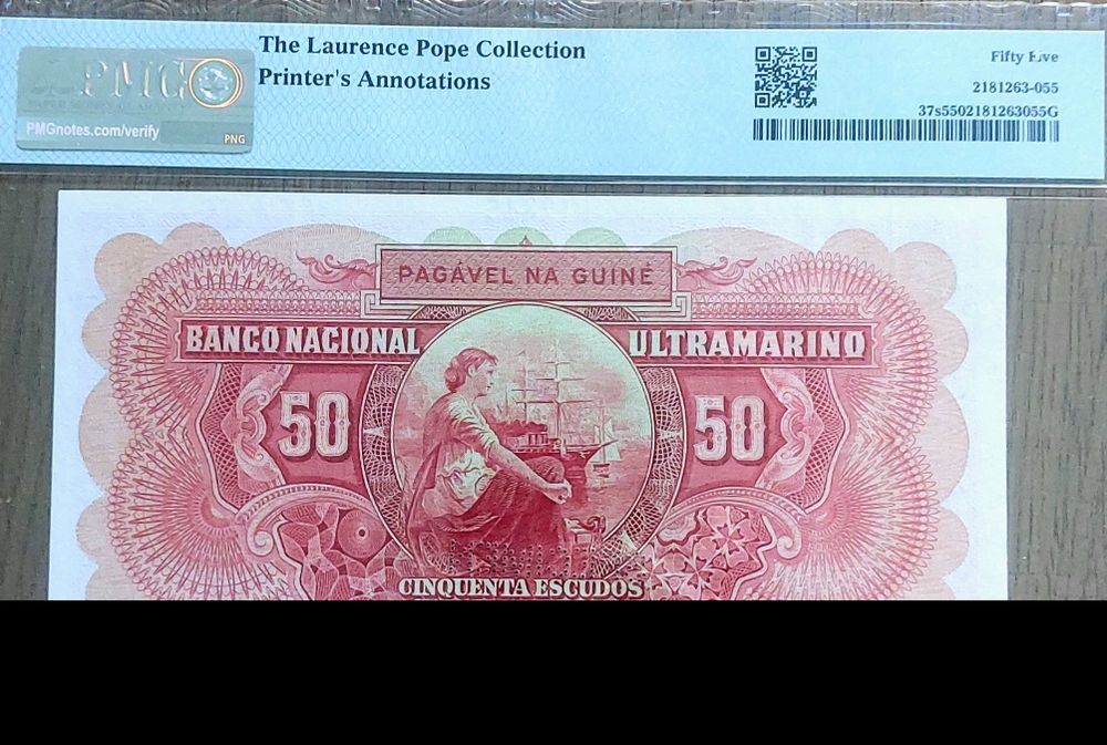 Nota 50 escudos Guine 1958