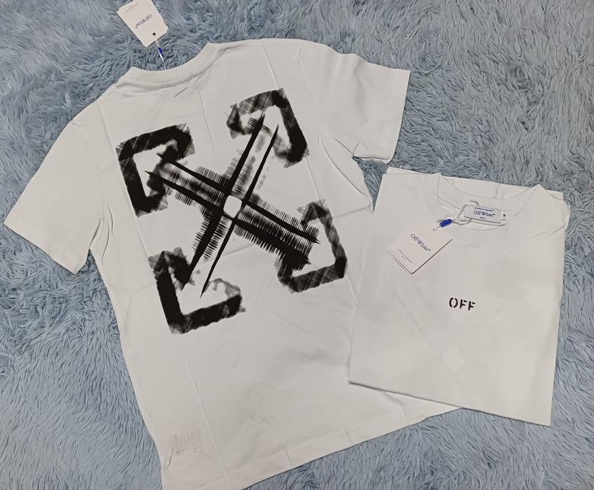 Nowe męskie koszulki Off White biale s m l