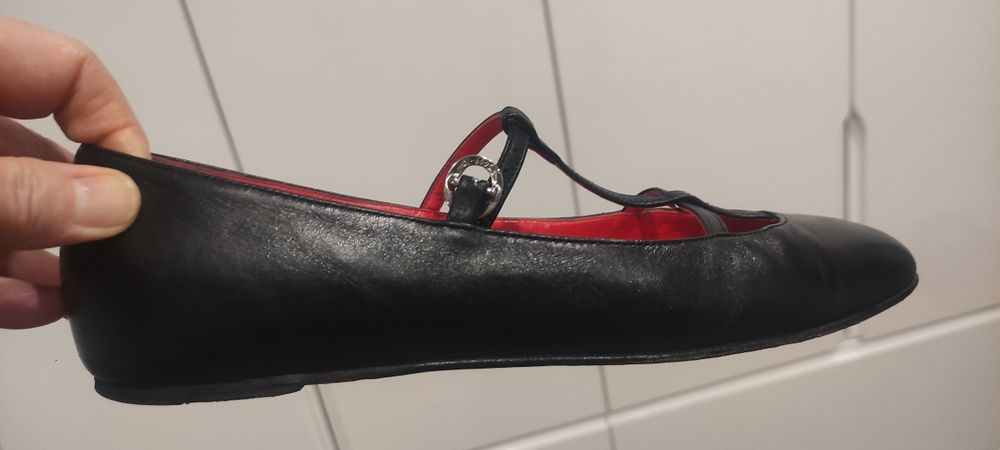 Ekskluzywne buty baleriny typu T-bar Italy Scarosso Linda I