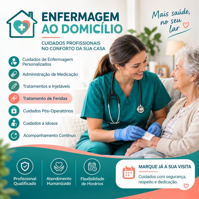 Enfermeira ao domicílio com experiência