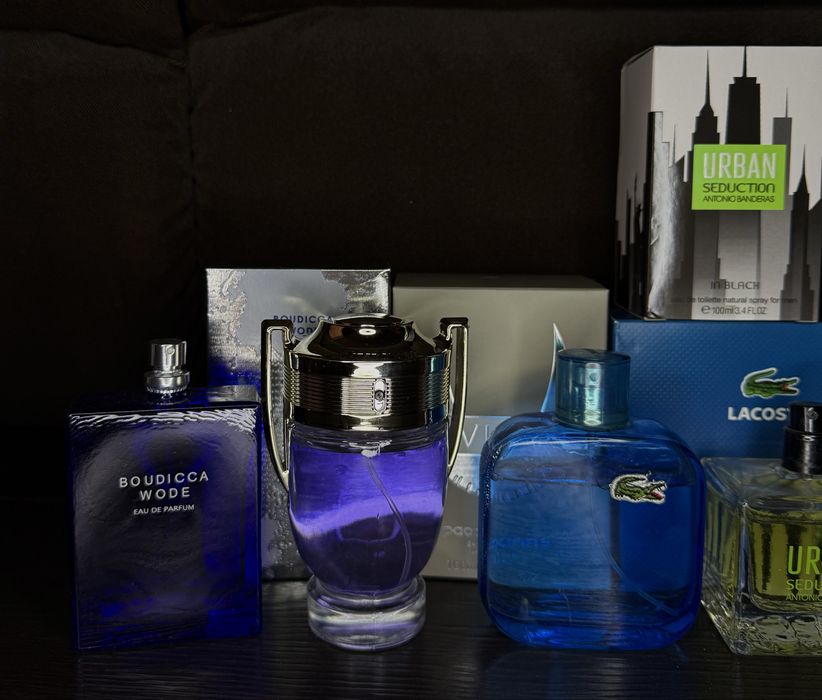Набір з 7 парфумів Lacoste, Paco Rabanne, Banderas, Azzaro, Givenchy