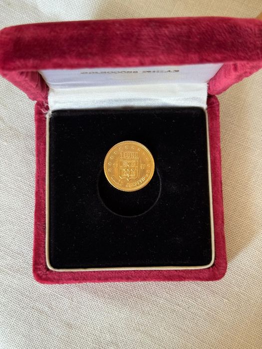 Moeda de ouro 1 euro ano 1996