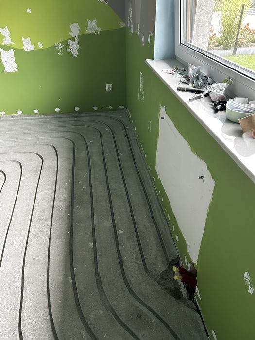 Frezowanie pod ogrzewanie podłogowe