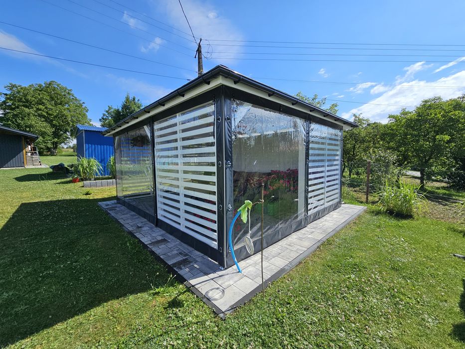 Plandeki na altany tarasy lokale altana taras Plandeki osłony