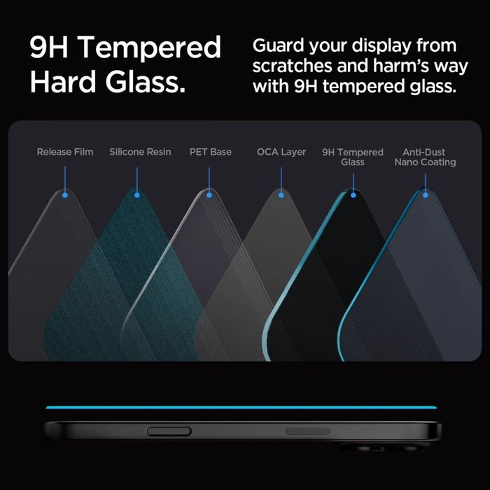 Szkło hartowane Spigen Glas.tR EZ Fit Privacy na iPhone 16 Pro Max / 17 Pro Max - 2 szt.