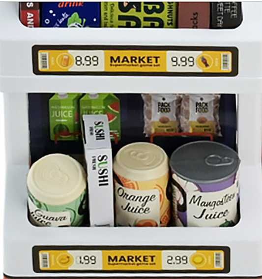 Дитячий супермаркет, іграшковий магазин з касою та сканером