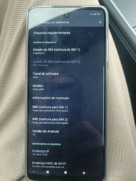 Telemóvel motorola 128gb